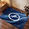 Millwall Football Print Crystal Velvet Rug, Comfortable Water Absorbent Non Slip Indoor Floor Carpet