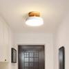 Modern Led Ceiling Lights Entrance Hallway Ceiling Lamps Balcony Wood Round Cloakroom Dining Room Study Bedroom Lighting