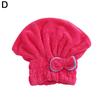 6 Colors Microfiber Solid Quickly Bowknot Wrap Towel Dry Hair Hat Hair Turban Head Wrap Hat Thickened Absorbent For Dry Hair Cap