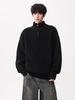 Herren Trendiger Halb-Reißverschluss Hoher Kragen Uni Pullover - Herbst/Winter Lockerer Schnitt, Japanischer Lässiger Stil, Vielseitige Strickware