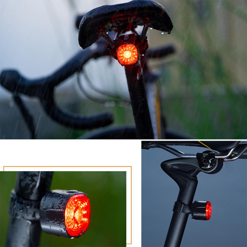 Intelligent Bike Tail Light Led Warning Flashlight Easy Mount Cycling Safety Brake Taillight Sensing Bicycles Rear Ligh