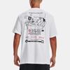 Under Armour Letter Print Crew Neck Short Sleeve T-Shirt Men Tops White 1376856-100