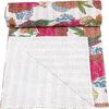 Aizza Trends Handmade Pure Cotton Printed Kantha Quilt  - Traditional Look Bed Spread Kantha Gudri - Vintage Hand Stitch Gudri