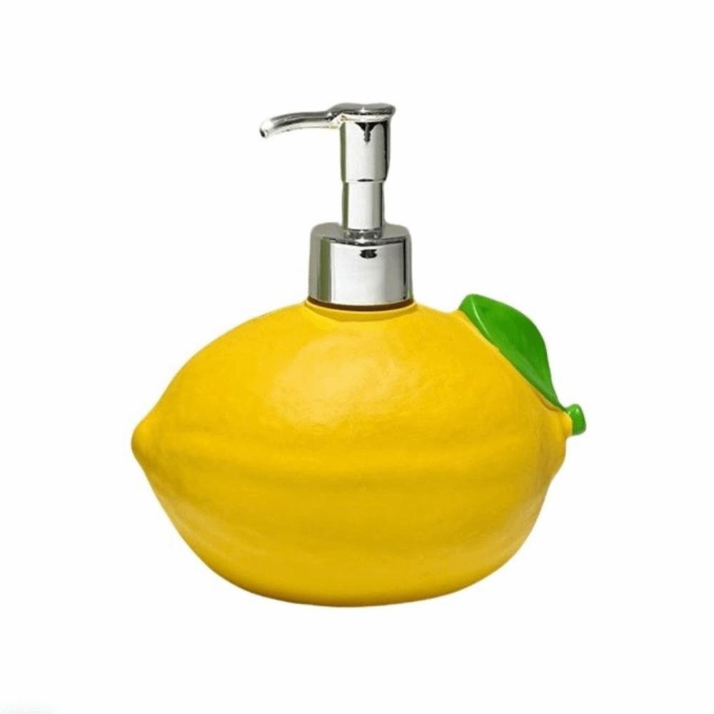 Vinyl Lemon Soap Dispenser Press Bottle Decorative Hand Sanitizer Bottle Yellow Fruit Shampoo Soap Dispenser Birthday Gift