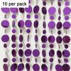 Forme de Sequins Rondes Sequins Rideaux en Feuille Suspendus Matériau Plastique Longueur 100cm Guirlande de Sequins PVC Quantité 10 PIÈCES