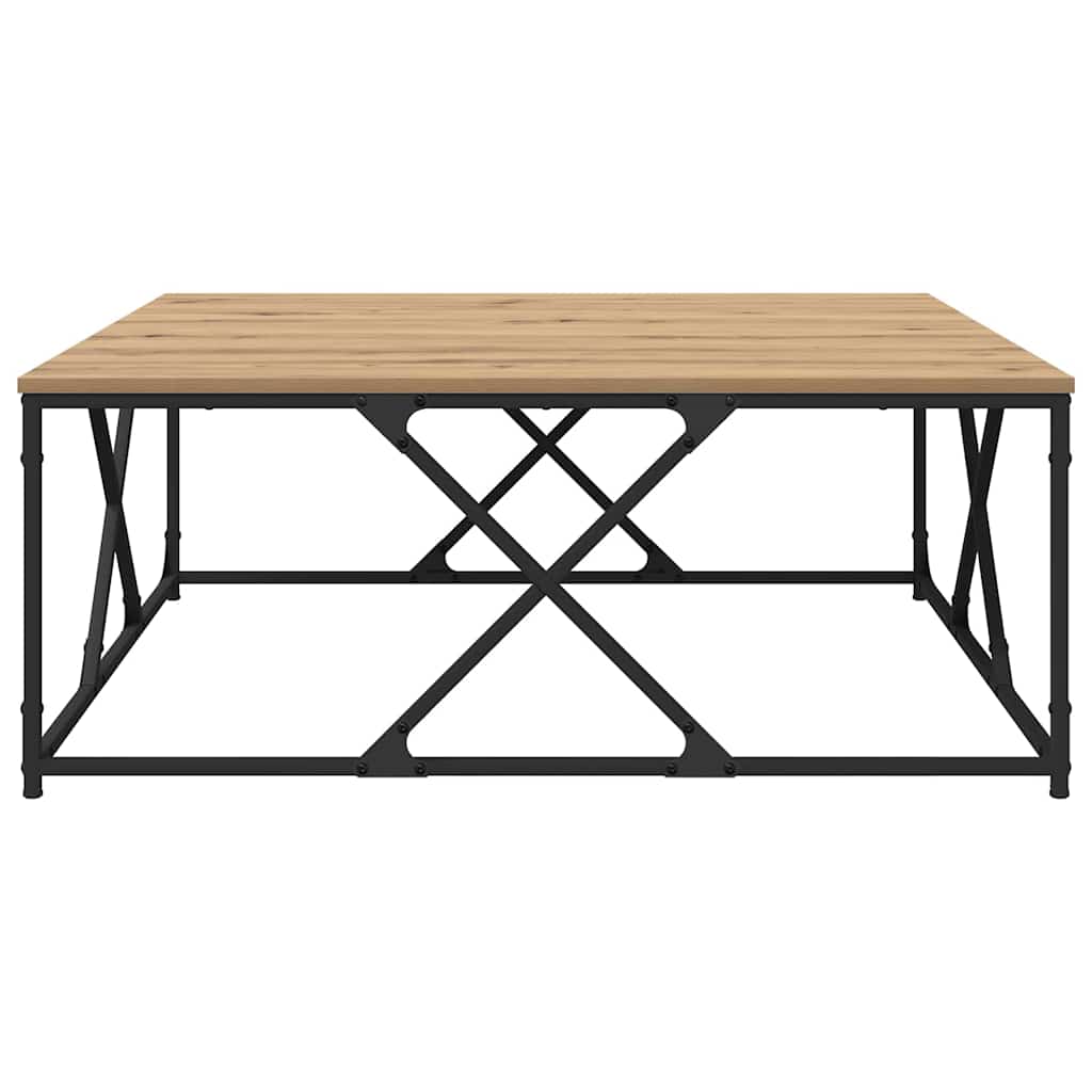 Artisan Oak Coffee Table 100 x 100 x 40 cm Particleboard