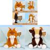 Animal Plush Toy Cow And Horse Sitting Figurine For Office Decor Gift For Teens