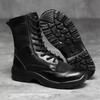Fashion Unisex High-top Shoes Mesh Breathable Training Boots Fashion Casual Canvas Boots Work Safty Shoes Mens Desert Combat Boots Botas