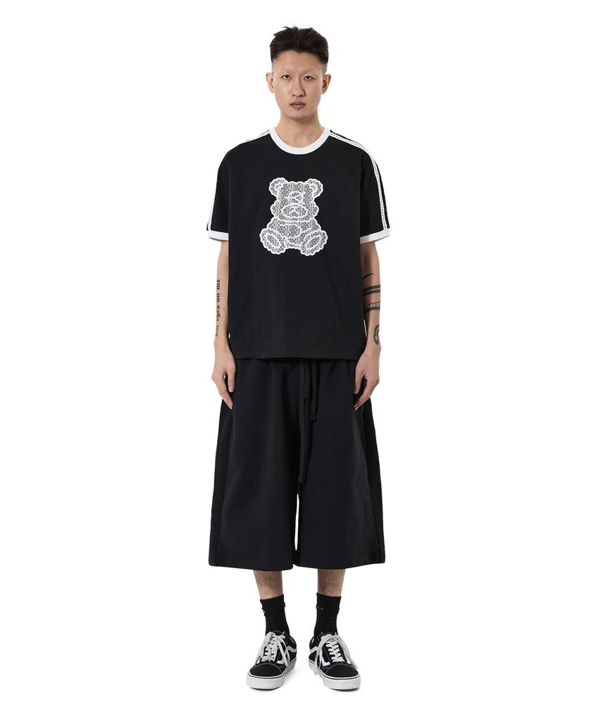 Opeunyadeu(Owai) Lace Dolly Ringer Tee - Black