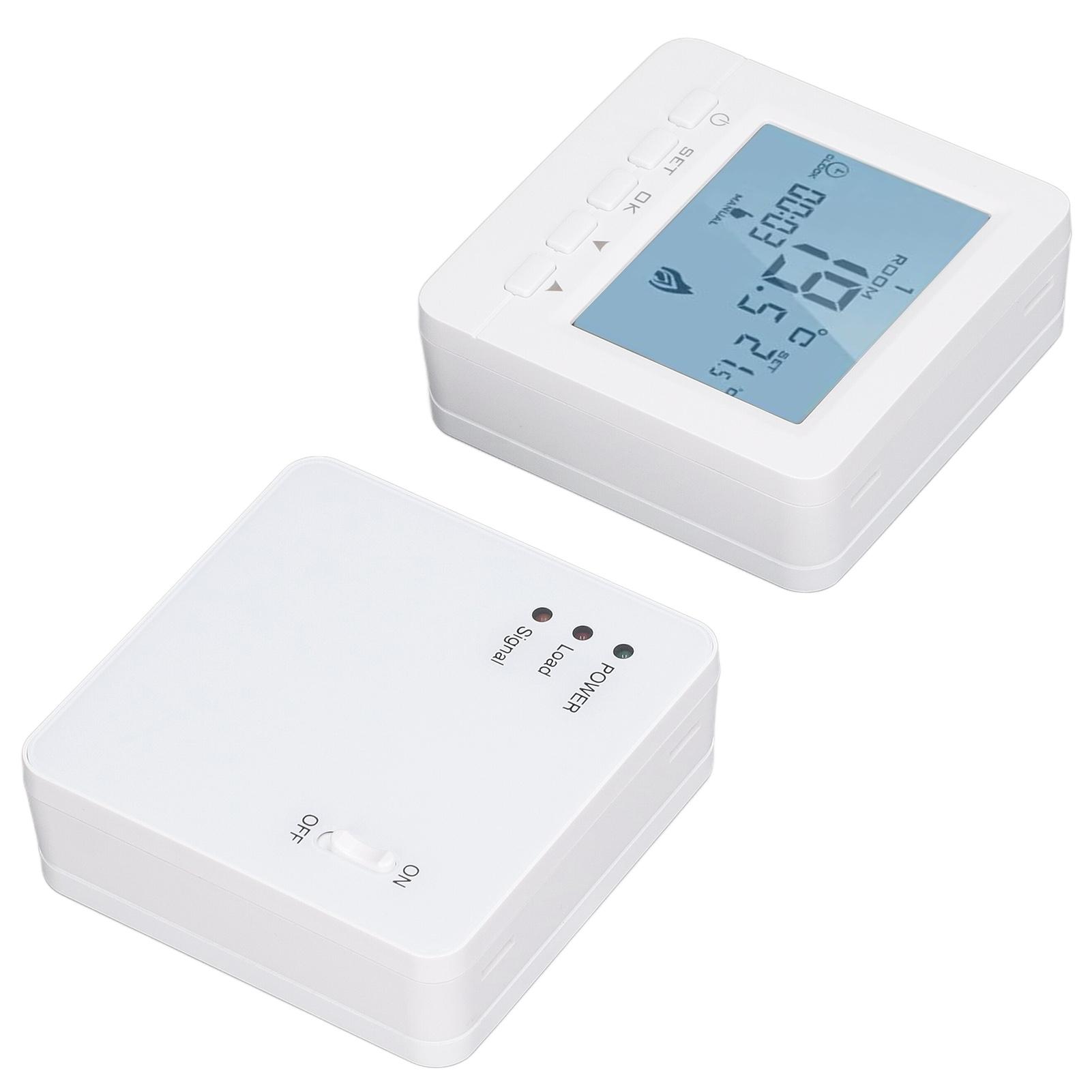 Programmable Thermostat RF Wireless Smart Flame Retardant Electric Heating Temperature Controller AC230V Flame retardant PC