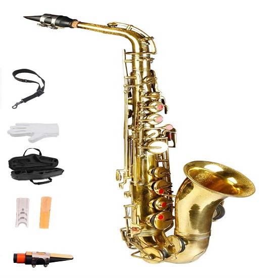 Sexophone Alto Lacquer Finishing With Hard Case, Belt, Gloves and Extra Reed