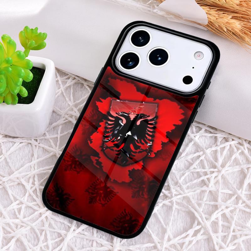 Albania Albanians Flag Phone Case for iPhone 17 Air 16 15 11 12 14 13 Pro Max Shockproof Cover
