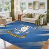 Sheffield Wednesday Design Crystal Velvet Rug Soft Decorative Mat for Bedroom Entrance
