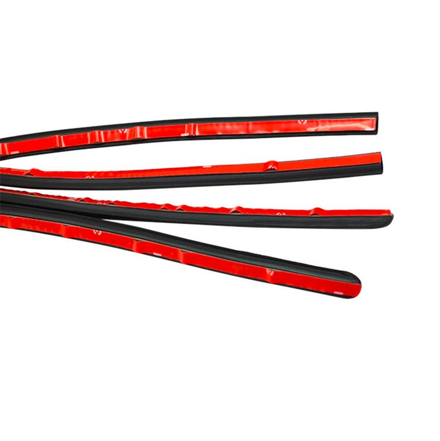 2Pcs 1.2M*2 Car Door Rubber Seal Weatherstrips Trunk Protection Sealant Strips