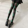 Dames Argyle Ruitpatroon Panty Ademend Nylon Stof OnDoorzichtig Maillot Kousen Stijlvolle Contrastkleur Leggings