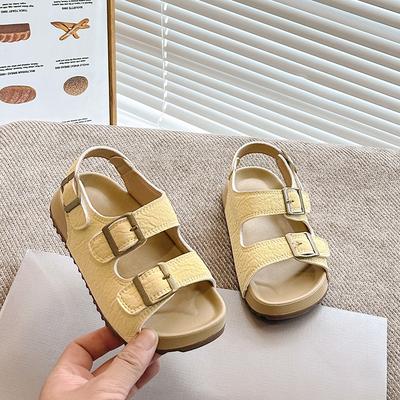 Sapatos infantis 2025 verão novos sandálias de menina moda sandálias infantis sapato de menina com sola macia versátil sapato de praia para menino sandálias casuais para menino