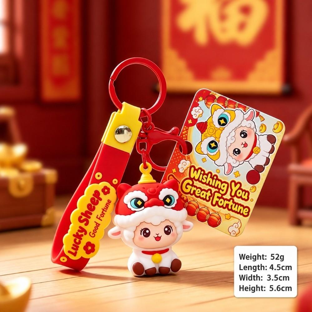 God of Wealth Design Zodiac Charm Chinese Style Backpack Ornament Chinese New Year