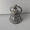 Symbolic Riders Keychain Wing Wheel Bells Keyring with Protective Bells Charm Lightweight Rustproof Metal Car Accessory