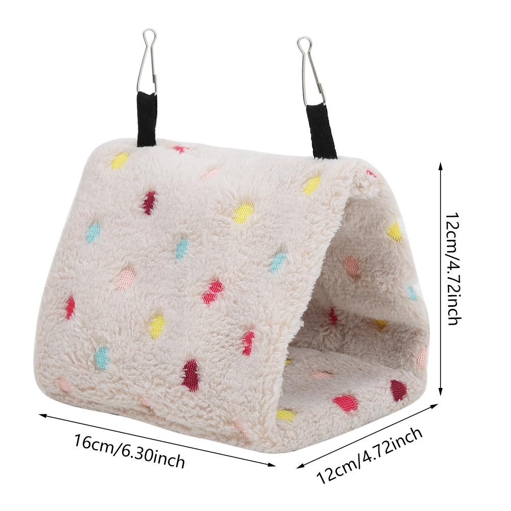 Plysch Hamster Hängmatta Varm Hängande Bo för Små Husdjur Papegojor Myna Sockerglidare Fåglar