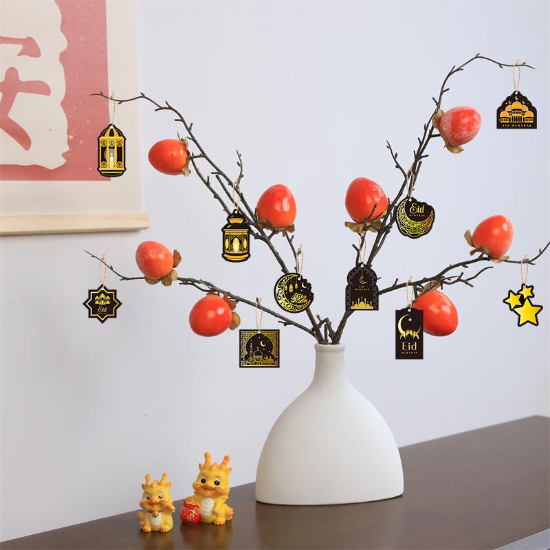 Ramadan Decoration 2026 Eid Mubarak Hanging Pendant for Plant Pot Islamic Muslims Home Decor Ramadan Kareem Pendants