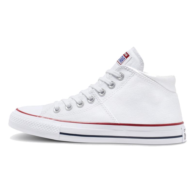 Converse Chuck Taylor All Star Madison Mid Classic Versatile Mid-Top Canvas Shoes Women's Pure White
