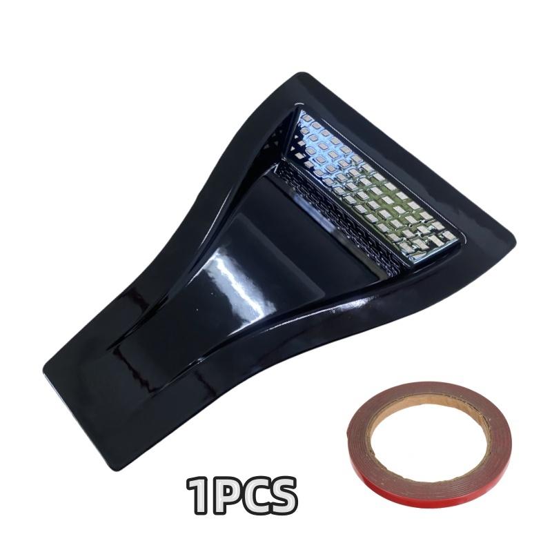 

For Peugeot 408 4008 308 3008 5008 508 208 301 407 Engine Hood Vent Louvers Air Scoop Bonnet Vent Air Intake Cover Naca Style 1pcs-Glossy Black