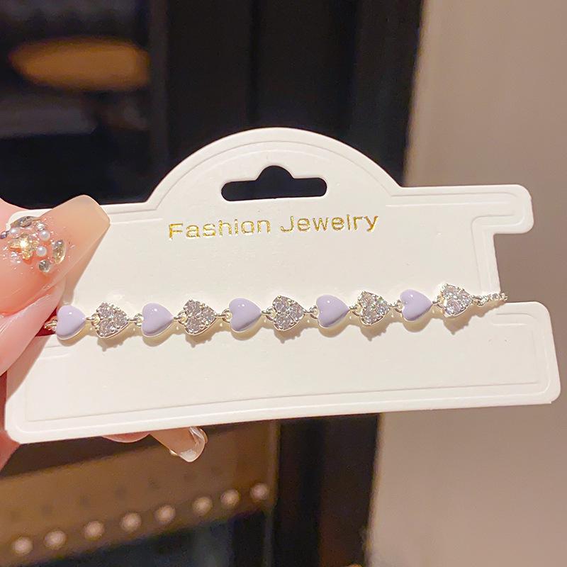 Bracciale Splice ad Olio con Cuore di Zircone – Gioiello di Moda Elegante e Versatile per Donne