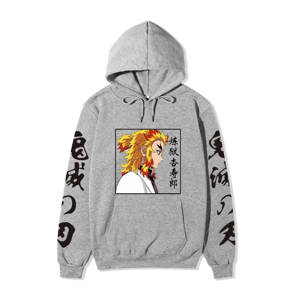 Anime Demon Slayer Hoodie Men and Women Long Sleeve Shinobu Kocho Hoodies Sweatshirts Harajuku