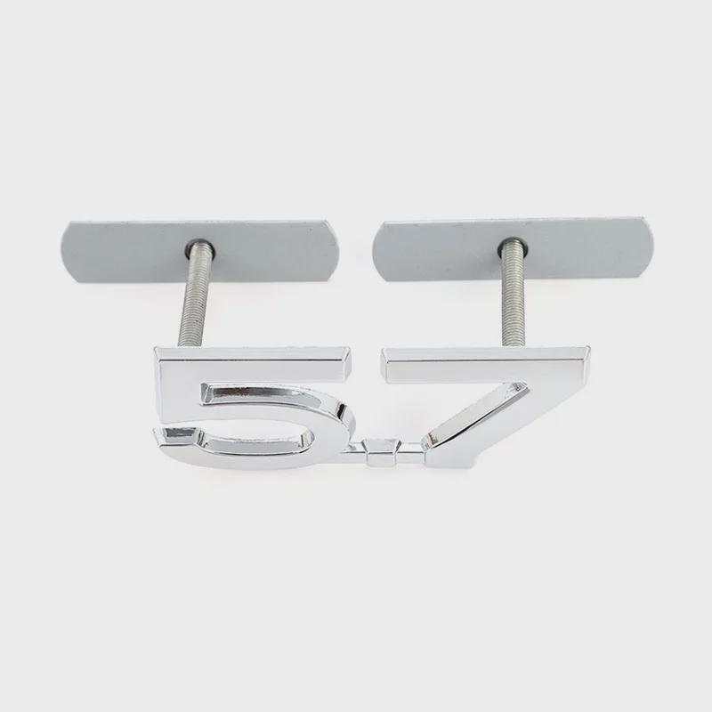 

Автомобильная наклейка, эмблема, значок, наклейки на багажник, 5,7 литра, логотип HEMI, передняя решетка капота для Ram 1500 2500 3500 Challenger Charger Grille-5.7-Silver