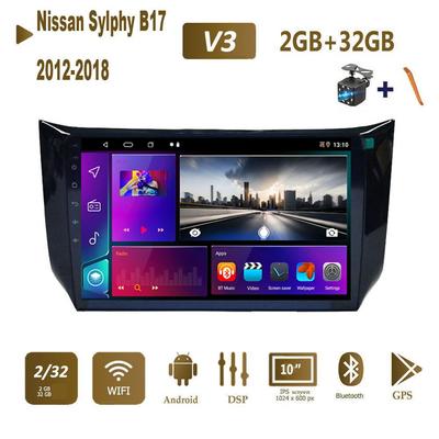Car Radio Carplay For Nissan Sylphy B17 Sentra 2012-2018 Multimedia Video Player GPS Navigation WIFI 2+32GB