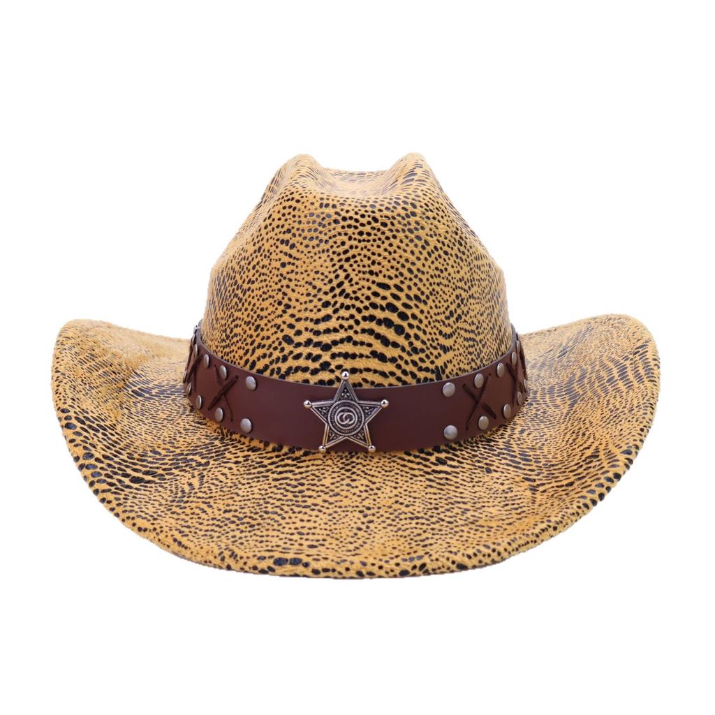 Ethnic Style Jazz Hat Big Edge Top Hat Men And Women Western Cowboy Hat