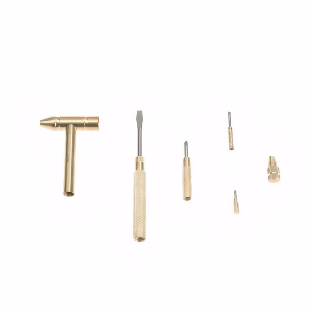 6 In 1 Metal Hammer Screwdriver Multi-Functional Hand Tools Hammer Household Small Hammer Watch Jewelry Repair Kit