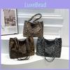 Fashionable Leopard Print Tote Bag For Women Stylish Large Capacity Pu Shoulder Bag
