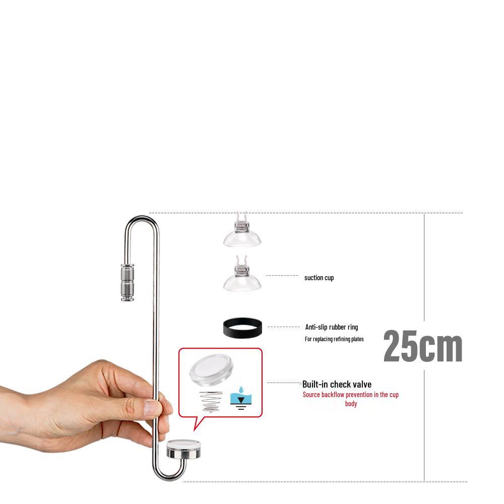 Worry-Free Stainless Steel CO2 Diffuser for Planted Aquariums