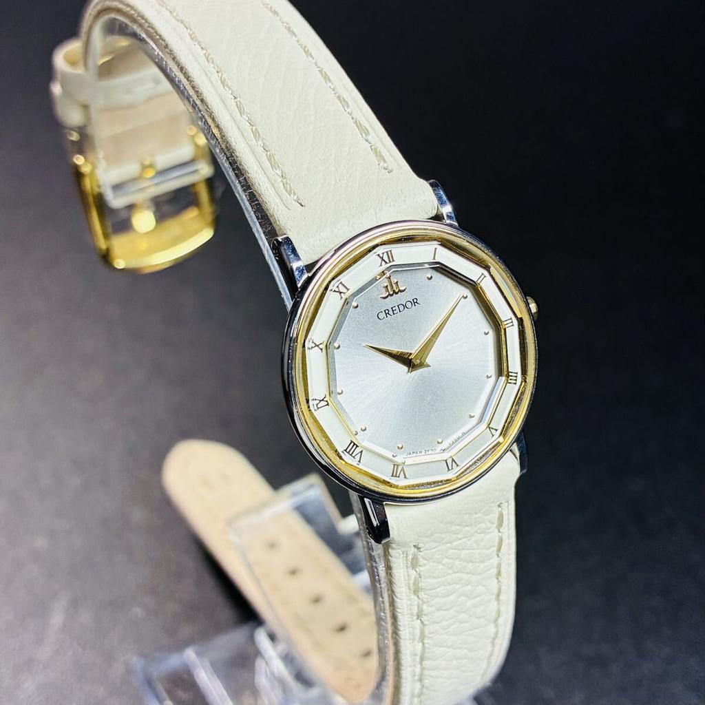 SEIKO Credor 18KT Combination Working Condition [Excellent Condition, ] Watch, Quartz, Gold/ Gold Combination, CREDOR, [2605Ss22]