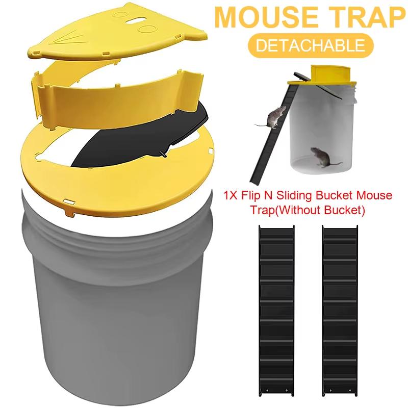 Intelligent Pitfall Mouse Catcher Trap Bucket Flipping Sliding Bucket Lid Automatic Reset After Catching Mice