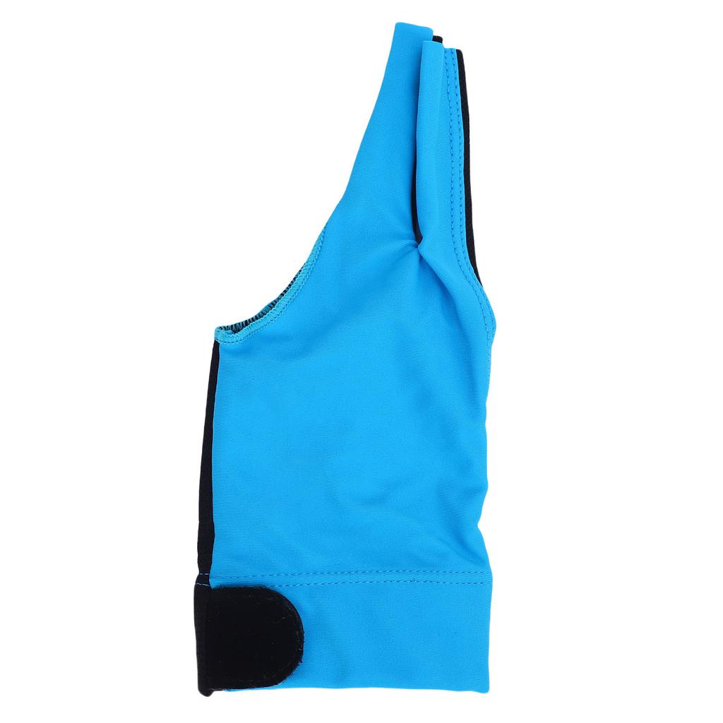 Professional Billiard Glove Breathable Left Hand 3 Finger Pool Glove for Competition Training Blue
