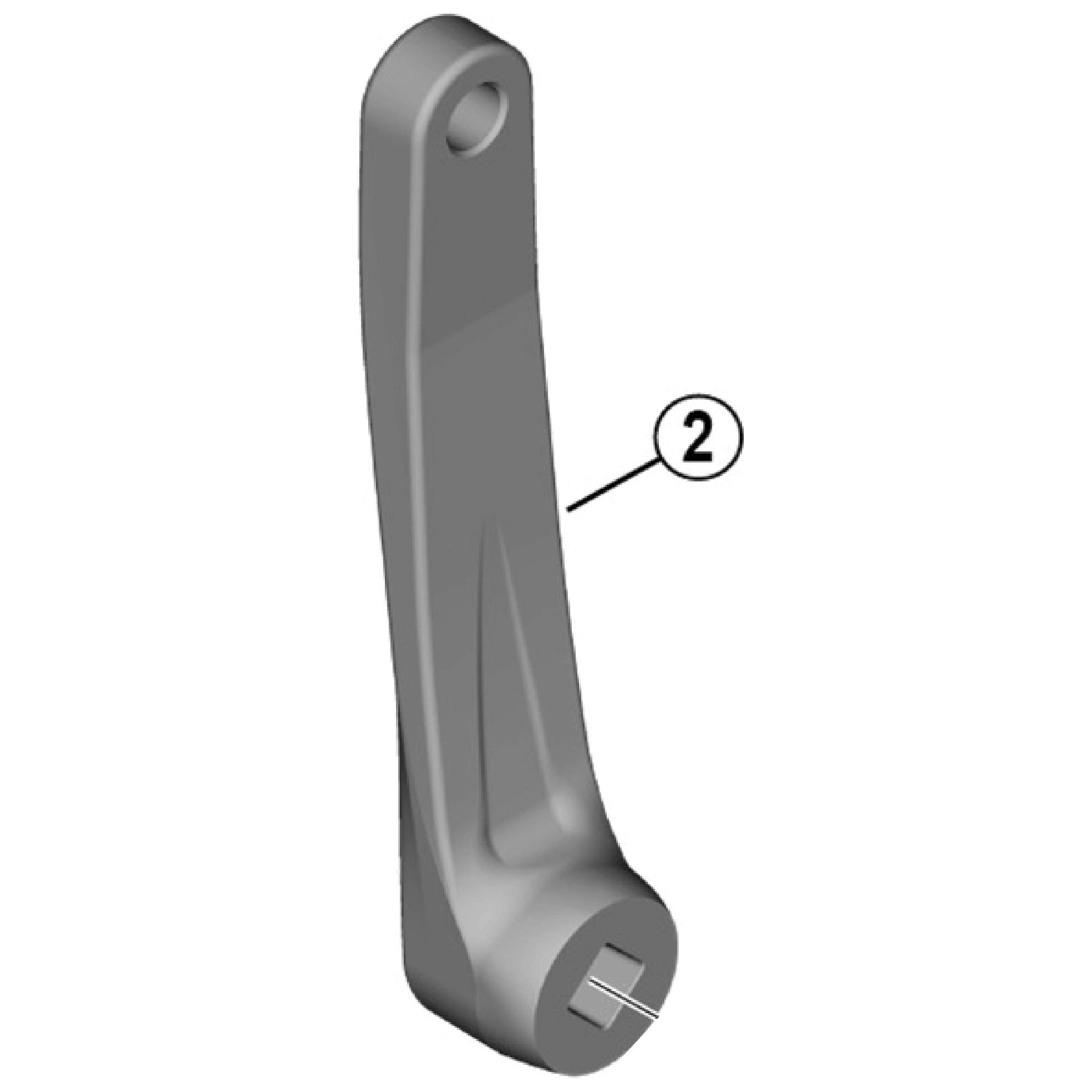 

SHIMANO Repair Parts Left Crank 175mm Y0G403100 FC-MT101-2