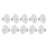 10pcs Coral Frag Rack Hex Holder Acrylic Transparent Base Stand Accessories for Aquarium Fish Tank
