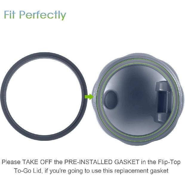 Pack of 6 Replacement Parts Gaskets with Lip Compatible with 900w NutriBullet Extractor Blender