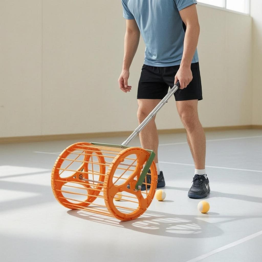 Table Tennis Ball Picker with Telescopic Handle Adjustable-Angle for Training