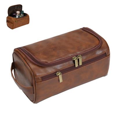 Männer Vintage Luxus Kulturbeutel Reise Notwendig Business Kosmetik Make-Up Fällen Männlichen Hängende Lagerung Organizer Waschen Taschen