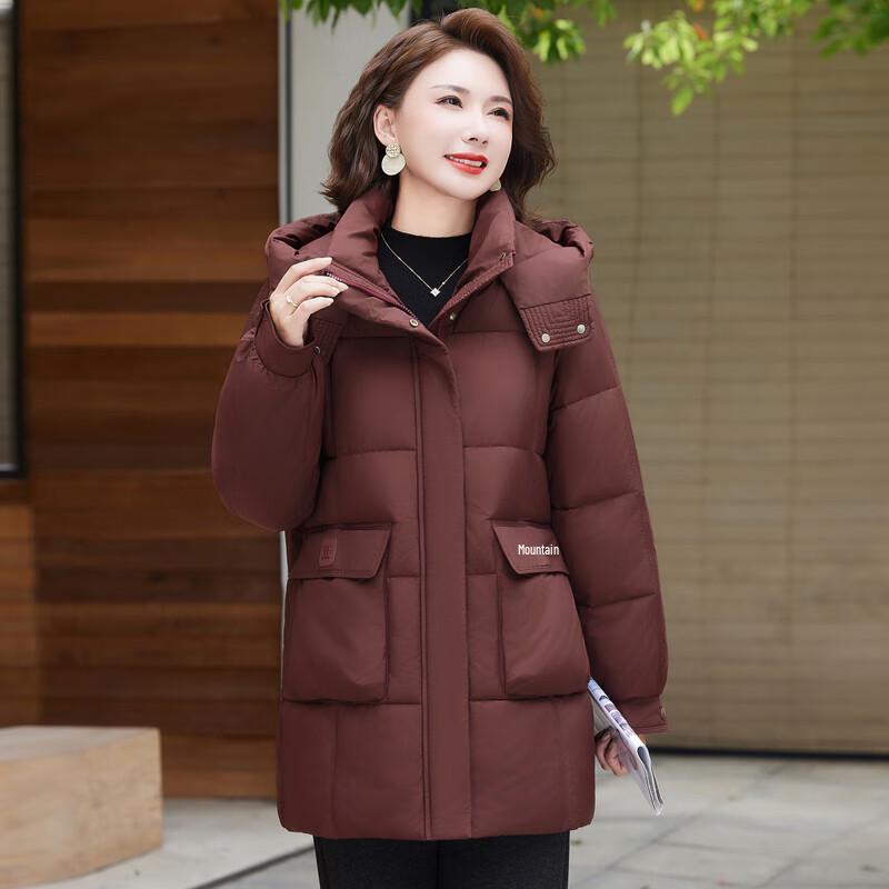 Hodo Women's Mid-Length Winter Cotton Jacket