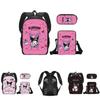 Kuromi Student Backpack Set With Pen Case And Shoulder Bag