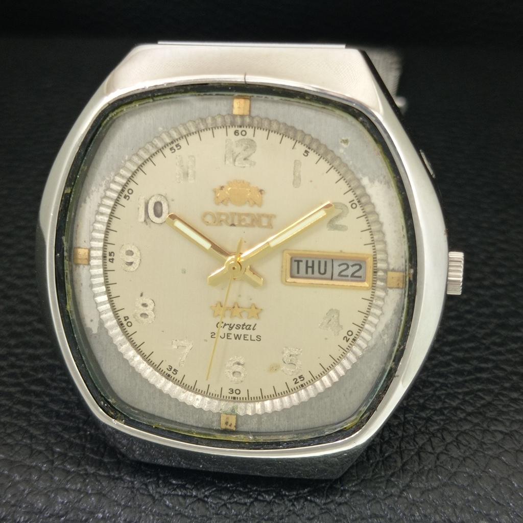 Orient CRYSTAL AUTOMATIC 48740 JAPAN MENS VINTAGE ORIGINAL DIAL WATCH A704891-1
