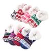 American Style Lambswool Non-Slip Indoor Slipper Socks for Adults - Winter Velvet Floor Socks