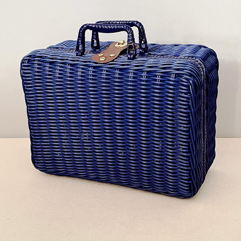 Handmade Retro Wicker Handbag: Bamboo Basket Weaving Gift for Birthdays, Weddings, and Bridesmaids