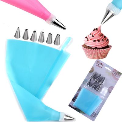 8 peças/Conjunto de Bicos de Confeitar de Aço Inoxidável, Bico para Espremer Creme de Bolo, Conjunto Adaptador para Saco de Confeitar, Ferramenta DIY para Assar em Casa