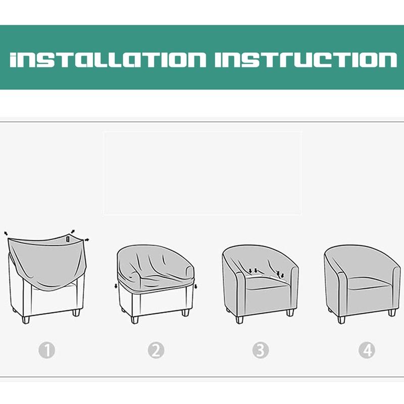 Huse pentru fotolii elastice din jacquard pentru cadă Huse de canapea din spandex pentru club, cafenea, bar, cu arc, huse pentru canapea pentru sufragerie, culoare solidă