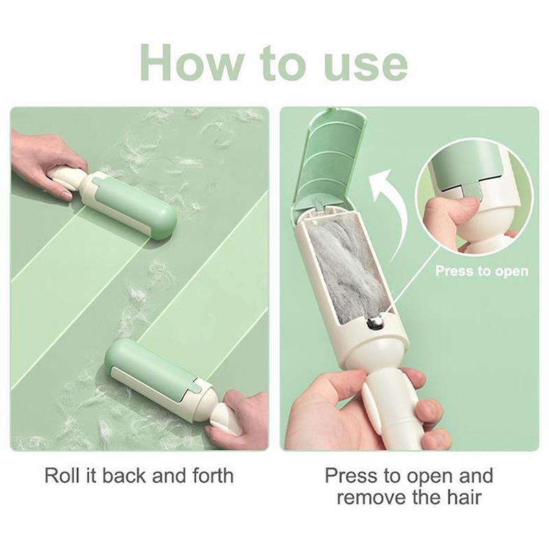 Îmbrăcăminte pentru îndepărtarea părului pentru animale de companie Perie multifuncțională electrostatică Autocolant pentru păr de pisică pentru câine Autocolant cu role Auto-curățare Dispozitiv de îndepărtare a scamelor